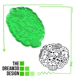 BIG DOODLE COOKIE CUTTER STAMP