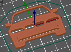 BMW E46 FL keyfob silhouette