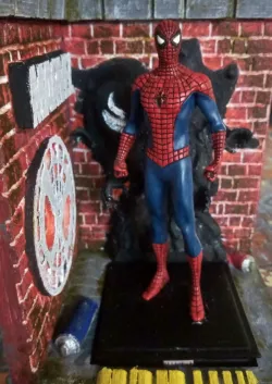 BOX DIORAMA MARVEL SPIDERMAN WOLVERINE LIZARD