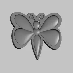 butterfly STL, OBJ