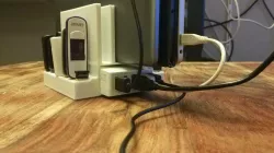 Charging and storage holder for smartphone, tablets and USB keys