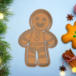 CHRISTMAS GINGERBREAD MAN COOKIE CUTTER GINGY