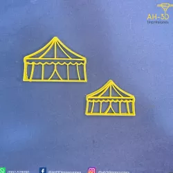 circus tent cookie cutter