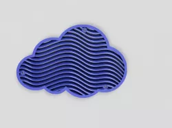 Cloud-shaped ventilation grille