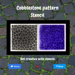 Cobblestone pattern Stencil