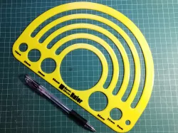 Custom Semi-Circle Ruler/Template