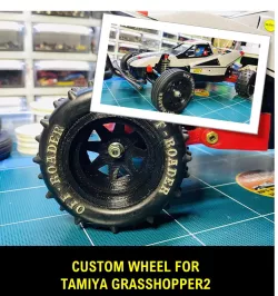 Custom Wheels for Tamiya Grasshopper 2