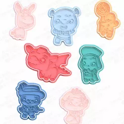 Cute shrek cookie cutter set of 7
