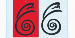 Dai Ko Myo, the Dumo, Reiki symbol - tag, wall decor print, energetic keychain, fridge magnet