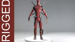 dead pool cgi Low-poly rigged