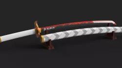Demon Slayer Kimetsu no Yaiba -Kyojuro Rengoku Katana - Scabbard