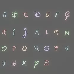 DISNEY LETTERS