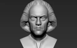 Dr Emmett Brown Back to the Future bust 3D printing