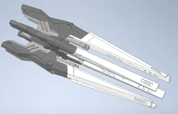 DREI ZWERG Intensify Weapon for Bandai MG 1/100 Gundam Wing Custom or W01