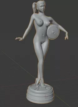 Duke Nukem Forever Casino Girl Statue 1