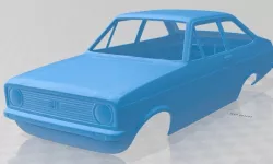 Escort EU 1975 Printable Body Car