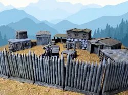 Fantasy Village Skirmish Terrain Set