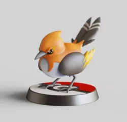 Fletchinder - Fanart- POKÉMON FIGURINE - POKÉMON UNITE