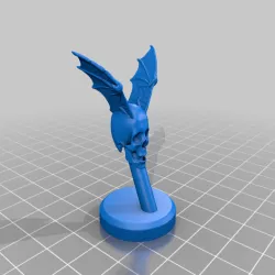 Flying Winged Skull