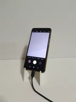 Foldable phone stand with cable