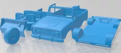 Ford Bronco 1975 Cabriolet Printable Car
