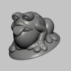 frog, frog STL, OBJ