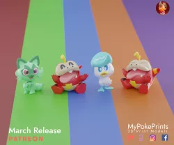 Gen 9 starter set, Pose 2