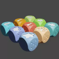 Generation 1 Starters Dice