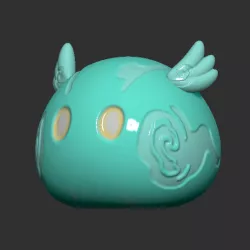 Genshin Impact - Anemo Slime Coin bank + tea lamp