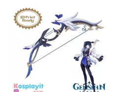 Genshin Impact - Aqua Simulacra Bow - Digital 3D Model Files - Yelan Cosplay
