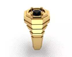 Gentleman's ring stone 7 mm