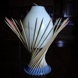 Geometric chopsticks bowl