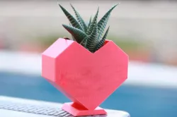Geometric Heart Planter