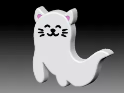 Ghost cat solid shampoo and mold for soap pump