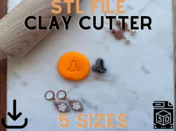 Ghost Polymer Clay Stud Cutter | 5 Sizes | Digital STL File | 3D Printing