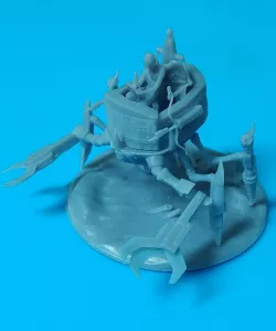 Google Deva Angel Advocate in a Spider Mech miniature
