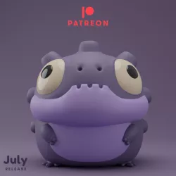 Grumpii Monster Art Toy - Smokii