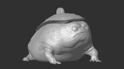 Grumpy Rain Frog Jar