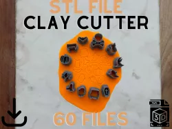 Halloween Bundle Polymer Clay Stud Cutter | 5 Sizes | Digital STL File | 3D Printing