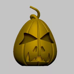 Halloween, pumpkin, 3D STL template