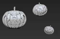 Halloween pumpkin for 3D printing