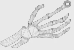 Hand Skeleton Pendant