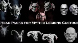 Head Packs for Mythic Legions Customs