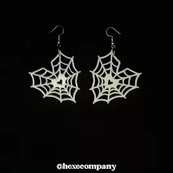 Heart Spider Web Earrings