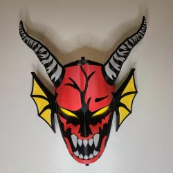 HellFire Club wearable mask with wall hanger