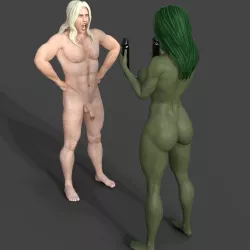 Humor - She-Hulk impresses Marco - STL 3D Printer