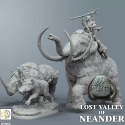 Ice Age Beasts - Tamed Mammoth, Rhino, and Boar