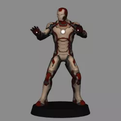 Ironman Mk 42 - Ironman 3 LOW POLYGONS AND NEW EDITION