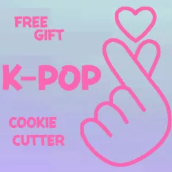 k - pop - Cookie Cutter - korean heart - corazon coreano <3 free gift <3