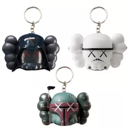 Kaws Keychain Keychain Mandalorian x Stormtrooper x Darth Vader